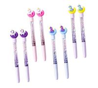 OSALADI 8 Piezas Bolígrafos de Gel Kawaii de Diseño de Cartoon Unicornio Accesorios de Escritura Multi Función Surtido Aleatorio de para Oficina y Estudio Color Aleatorio