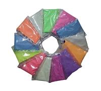 OSALADI 8piezas Polvo Luminoso No Radiactivo Resistente Al Agua Fluorescente y Para Decoración De Uñas Polvos De Purpurina Para De Uñas Colores Aleatorios