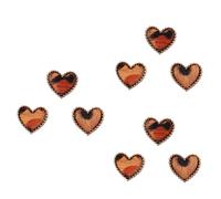 OSALADI 9piezas Clavos Decorativos Para Correa De Reloj De Silicona Diseño De Leopardo y Corazón Accesorios Para Pulseras De Smartwatch Para Personalizar Tu Banda De Reloj