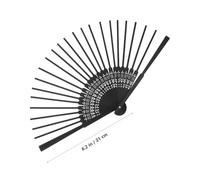 OSALADI Abanico Plegable Artesanal de Bambú 21 Cm, Kit de 4 Piezas sin Tela, Varillas de Abanico Manual para Manualidades, Material del Marco del Ventilador, Esqueleto para DIY