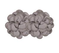 OSALADI Accesorios para Zapatos de Novia Hebillas Desmontables de Flores y Gemas Sintéticas, 2 Piezas, Diseñados para Calzado de Tacón en Bodas
