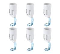 OSALADI Adaptador Portalámparas E14 Soporte Roscado, 6 Unidades de Casquillo para Lámparas Colgantes, Instalación Sencilla para Cocina y Sala de Estar