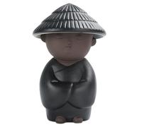 OSALADI Adorno de Mascota de Té Monje Pequeño de Cerámica para Decoración Zen del Hogar, Figura Coleccionable Estilo Oriental, Accesorio Decorativo para Amantes del Té, Diseño Artesanal
