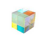 OSALADI Adorno Óptico De Vidrio Forma De Cubo para Decoración del Hogar Estímulo De Curiosidad Infantil y Herramienta Educativa Reflexiones y Separación De para Proyectos y Escritorio
