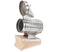 OSALADI Ahumador de Apicultura de Acero Inoxidable Mini Boquilla Estrecha, Herramienta Manual para Colmenas, Equipo Práctico para Suministros de Apicultura, Pulverizador Ahumador