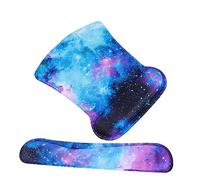 OSALADI Alfombrilla para Ratón y Soporte Ergonómico de Muñeca con Memoria Viscoelástica Base Antideslizante para Teclado y Ratón Accesorio de Ordenador para Oficina y Gaming