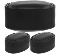 OSALADI Almohadas para Exhibir Relojes y Pulseras 3 Piezas, Cojines Pequeños de Pu Negro para Exhibición de Brazaletes y Joyas, Accesorio Profesional para Suministros de Pantallas