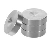 OSALADI Almohadillas Antivibración para Altavoces 4 Pcs Acero Inoxidable 23,5x7 Mm Pies Aislamiento para Amplificadores Subwoofers y Tocadiscos Protección Antideslizante para Audio Hogar