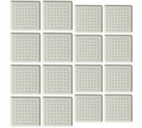 OSALADI Almohadillas Autoadhesivas para Patas de Muebles, Almohadillas Antideslizantes y Silenciosas de Silicona, Resistentes al Desgaste, Tamaño Cuadrado 4 CM y 3 CM, Pack de 16 Unidades