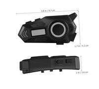 OSALADI Auriculares de Casco de Marca Casco de Motocicleta Auriculares inalámbricos Suministros de Motocicleta para Hombres ABS Black