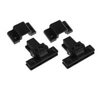 OSALADI Bisagra para Cubierta de Reproductor de Vinilo, Plástico Negro, Protección Integral, Compatible con Technics SL-1200, 1 Par