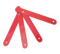 OSALADI Bisagras de Escalera Plegable de Aluminio 2 Piezas Barra de Acoplamiento Roja para Ático y Tijera, Accesorios Resistentes para Uso Prolongado