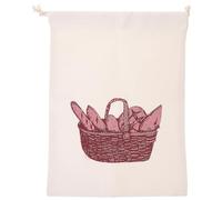 OSALADI Bolsa de Pan Cordón de Lino Beige, Fácil de Llevar y Organizador de Almacenamiento para Uso en Dormitorio o Cocina Diseño Sencillo