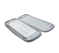 OSALADI Bolsa Organizadora Portátil para Ganchillos y Agujas de Tejer con Múltiples Resistente Oxford Gris para Almacenamiento Seguro de Herramientas de Crochet y Hilo