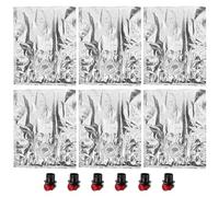 OSALADI Bolsas de Vino Reutilizables 6 Piezas 2 litros con Válvula de Paso, Depósito Portátil para Bebidas, Bolsa de Licor Segura y Resistente para Camping, Viajes y Fiestas