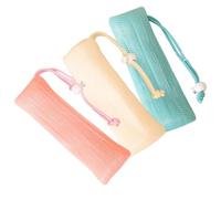 OSALADI Bolsas para Jabón de Barra 3 Piezas Multicapas Colores Surtidos Rosa Beige Verde Bolsa de Malla Exfoliante para Ducha Ahorro de Jabón y Espuma Rápida Uso Doméstico