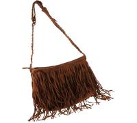 OSALADI Bolso Bandolera Mujer Marrón Claro Borlas de Polipiel, Estilo Bohemio Flecos, Tamaño Mediano, Bolso Cruzado Casual para Uso Diario y Eventos
