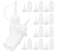 OSALADI Botellas Aplicadoras de Plástico para Cabello 30 Ml Boca Puntiaguda, Set de 12 Unidades para Tinte, Aceite y Capilar, Aplicador Preciso para Peluquería Profesional