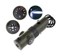 OSALADI Brújula Caja De Herramientas Kit De Herramientas para Acampar Kit De Herramientas Militares 7 En 1 Herramienta De Expedición Al Aire Caja De Almacenaje Colocar