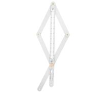 OSALADI Buscador De Ángulos Transportador Multifuncional Calibrador De Ingletes Duradero Para Carpintería y Construcción Regla De Medición De Esquinas Larga Uso Profesional