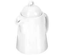 OSALADI Cafetera de Cerámica Color 1 Pieza Mango Ergonómico Antideslizante y Tapa Segura, Hervidor Práctico para Café, Leche y Té, Accesorio para Hogar y Oficina, Olla de Agua para Uso