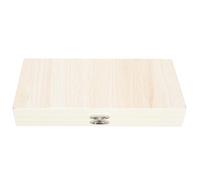OSALADI Caja de Madera para Almacenamiento de 50 Portaobjetos de Biología, Estuche Ecológico para Muestras de Laboratorio, Compacto y Organizado para Uso Escolar y Científico