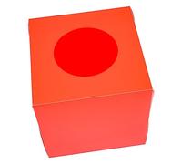 OSALADI Caja De Rifa Roja Plástica 1 Unidad Ranura Circular Para Sorteos, Donaciones y Eventos Contenedor Grande Para Boletos De Rifa, Urna Multiusos Para Juegos y Recolección De Votos