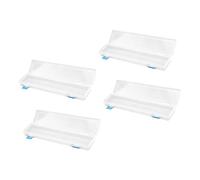 OSALADI Caja Organizadora Transparente para Pinceles De Caligrafía 4 Piezas, Material Duradero para Estudiantes y Artistas, Almacenamiento Práctico De Suministros De Arte, Uso Escolar y Creativo