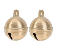 OSALADI Campanas para Collares de Perro y Ganado de Latón Dorado, 2 Piezas Resistentes para Manualidades DIY, Campana Creativa y Delicada para Mascotas
