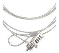OSALADI Candado y Resistente para Portátil y Monitor de Cable Antirrobo de Acero Código Digital de 4 Dígitos Fácil de Usar para Seguridad Empresarial
