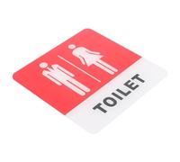OSALADI Cartel de Baño Unisex de Acrílico Autoadhesivo Señalización de Inodoro para Decoración para Puerta de Aseos Casa y Oficina