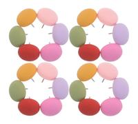 OSALADI Chinchetas para Tablero de Corcho Semicirculares Mate, Color Rosa Púrpura, 30 Unidades en Caja Organizadora, Chinchetas Decorativas y Reutilizables para Oficina, Mapas