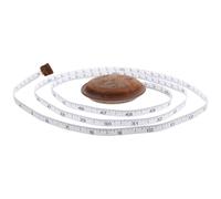 OSALADI Cinta Métrica Retráctil de Costura Profesional Mini Cinta Métrica de Tela Flexible y Ligera Regla de Sastrería Vintage Diseño Grabado Marrón Adecuado para Medir Cuerpo y