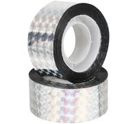 OSALADI Cinta Reflectante Pet Antipájaros 2 Piezas 2,4 Cm X 50 M para Jardín Exterior, Repelente Práctico para Aves, Resistente Lluvia y Luz Solar, Adecuado para Huertos y Terrazas