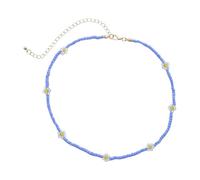 OSALADI Collar de Mujer Cuentas, Gargantilla Boho Tejida a Mano Margaritas, Diseño Llamativo y Estilo Elegante para Vacaciones y Eventos Color Aleatorio