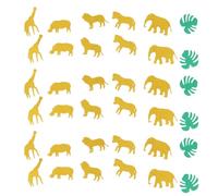 OSALADI Confeti de Papel Forma de Animales y Hoja Monstera, 200 Piezas Seguras para Fiesta Infantil y Decoración de Oficina o Hogar