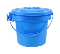 OSALADI Contenedor Basura con Ruedas y Tapa de Plástico Azul para Carrito de Belleza Profesional con Soporte para Lavabo Adecuado para Servicios Móviles de SPA