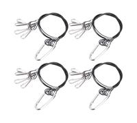 OSALADI Cordón Colgante de Acero Inoxidable 4 Piezas para Lámpara de Cultivo de Plantas, Soporte Resistente para Lámparas LED y Macetas en Interior, Kit de Colgadores para Acuario y