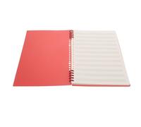OSALADI Cuaderno Musica Diseño de Pentagrama Estrecho Rojo Vintage B5, Hojas Sueltas Desmontables Adecuado para Educación en Casa y Clases de Música