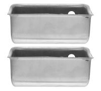 OSALADI Cubierta Aislante para Compresor de Aire 2 Piezas Carcasa Protectora Metálica Agujeros Resistente al Clima Reducción de Ruido para Bombas de Aire sin Aceite Accesorio