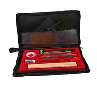 OSALADI de Dibujo Técnico con Estuche Kit de Dibujo de Ingeniería para Estudiantes Incluye Borrador y Bolígrafos de Precisión Color Negro Accesorios Color Aleatorio