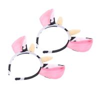 OSALADI Disfraz de Vaca para Diadema de Orejas de Peluche 2 Unidades para Eventos y Celebraciones