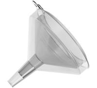 OSALADI Embudos de Cocina Pequeños y Grandes Reutilizables para Aceite y Vinagre, Filtro Práctico de Plástico Gris Translúcido, Accesorios para Rellenar Botellas y Líquidos, Juego de 2