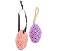 OSALADI Esponjas de Baño Exfoliantes de Alga Marina 2 Unidades, Esponja Corporal Natural Diseño Panal Gris, Suaves y Adecuadas para Bebés y Adultos en Baño y Viaje