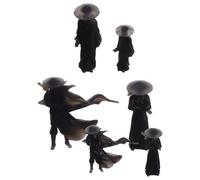 OSALADI Estatuas en Miniatura de Guerreros Chinos 6 Unidades, Figuras Coleccionables para de Interiores de Coche y Escritorio, Adornos Asiáticos Pequeños
