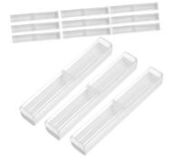 OSALADI Estuche para Bolígrafos Translúcido Pequeño para Estudiantes 12 Unidades Caja de Plástico Color Claro Almacenamiento Oficina Obsequio Navidad