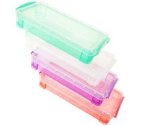 OSALADI Estuche para Lápices Transparentes 4 Unidades Multifuncional Plástico para Estudio Niños