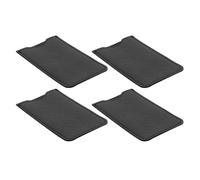 OSALADI Estuche Protector de Piel Sintética Negro para 4 Piezas de Peine y Pinzas de Pestañas, Compacto y Portátil para Viaje y Uso Doméstico en Cuidado Personal