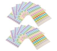 OSALADI Etiquetas Redondas para Botellas Pequeñas de Aceites Esenciales, Papel Recubierto, Diseño Minimalista, Ideales para Organización DIY Hogar, Paquete de 20 Hojas