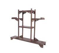 OSALADI Expositor de Curiosidades de Madera de Ji XI Diseño Árbol, Estante de Almacenamiento Antiguo Versátil para Decoración del Hogar y Adorno de Escritorio, Estantería Rústica Pequeña